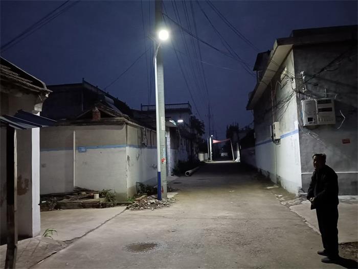 宝丰县商酒务镇：小小路灯暖民心 照亮群众幸福路